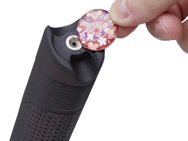 交換用マーカーホルダー付きグリップのマーカ―取付箇所　ハタチ BH6231