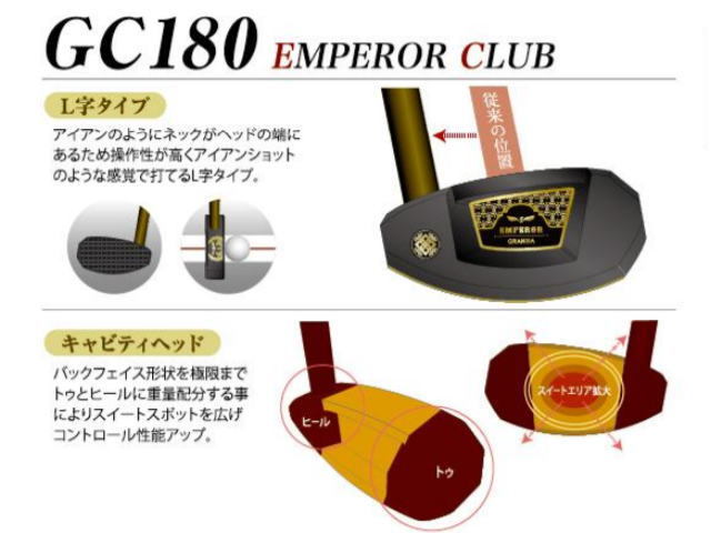 エンペラークラブ　Ｌ字タイプ　キャビティヘッド