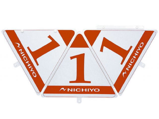 三角表示板　大　組立前のイメージ　ニチヨー　GSL4-S