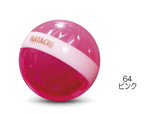 カラーピンク、ダイヤカット　ハタチ　ph3812　パークゴルフボール