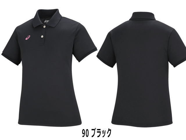 W'Sポロシャツ ブラック (女性用) アシックス/XA6190