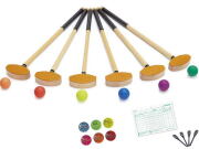 一般サイズｸﾞﾗｳﾝﾄﾞ・ゴルフチームセット、クラブ、ボール、マーカー各６個、スコアカード、鉛筆付、羽立工業、品番BH1120