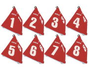 ハタチ グラウンド・ゴルフＢＩＧさんかく表示板８ホールセット (BH4210S) 羽立工業