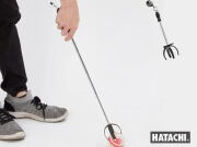 伸縮ボールキャッチャー　パークゴルフボールを伸縮棒を利用して簡単に拾う