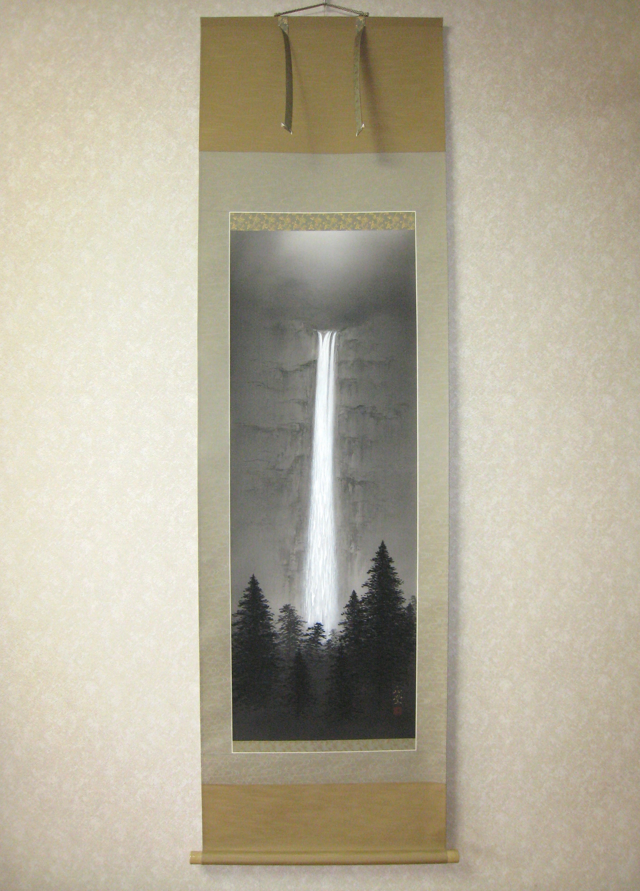 掛け軸　瀑聲◆美濃正堂