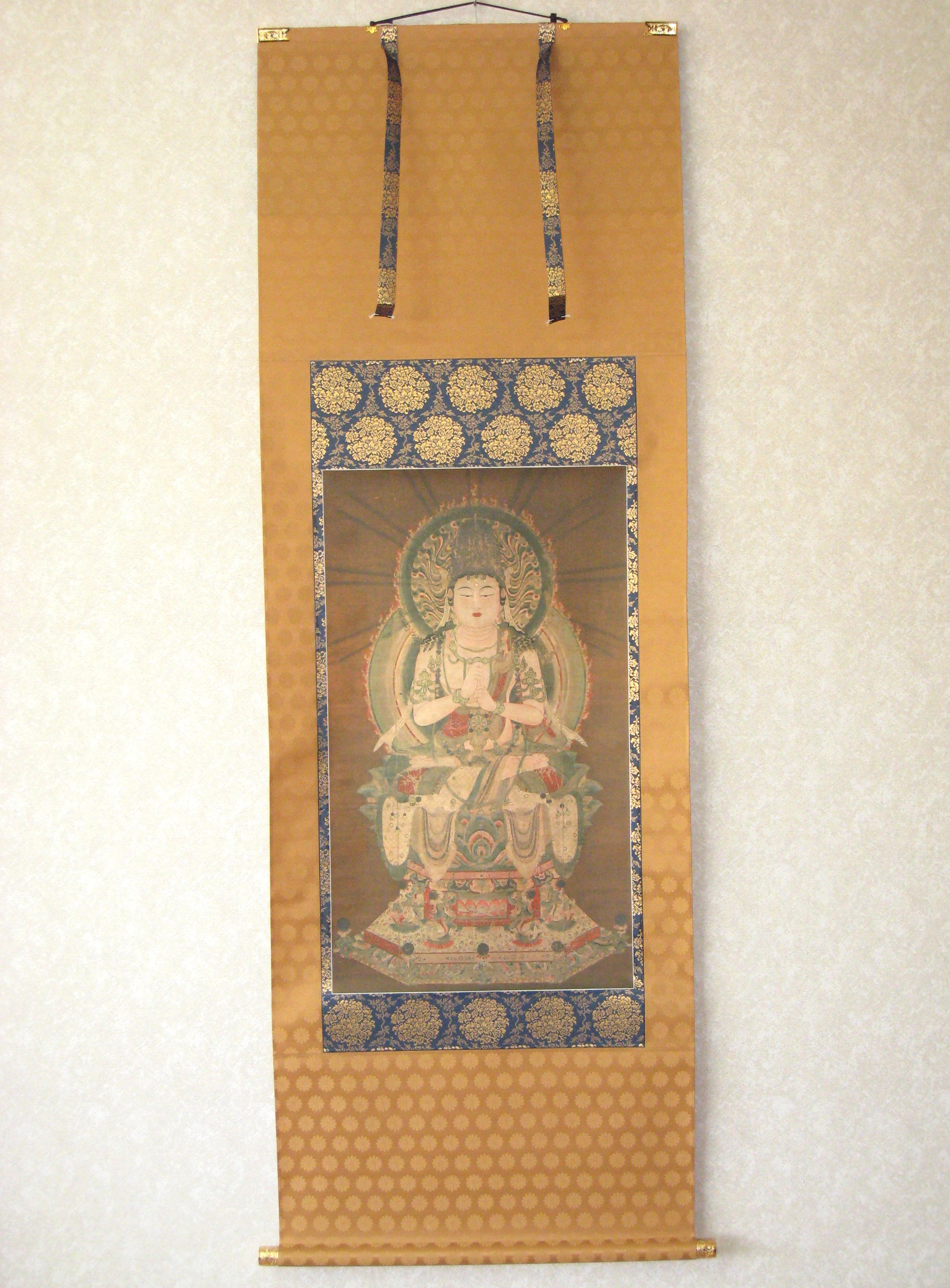 掛け軸　大日如来（金剛界）根津美術館蔵　重要文化財 (複製)