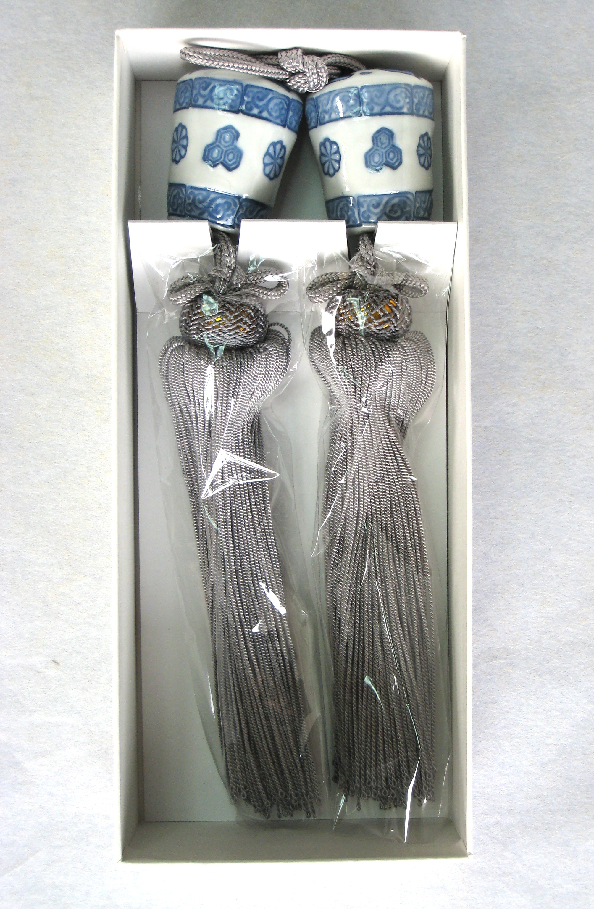 風鎮　染付藍 六角 (TF13)