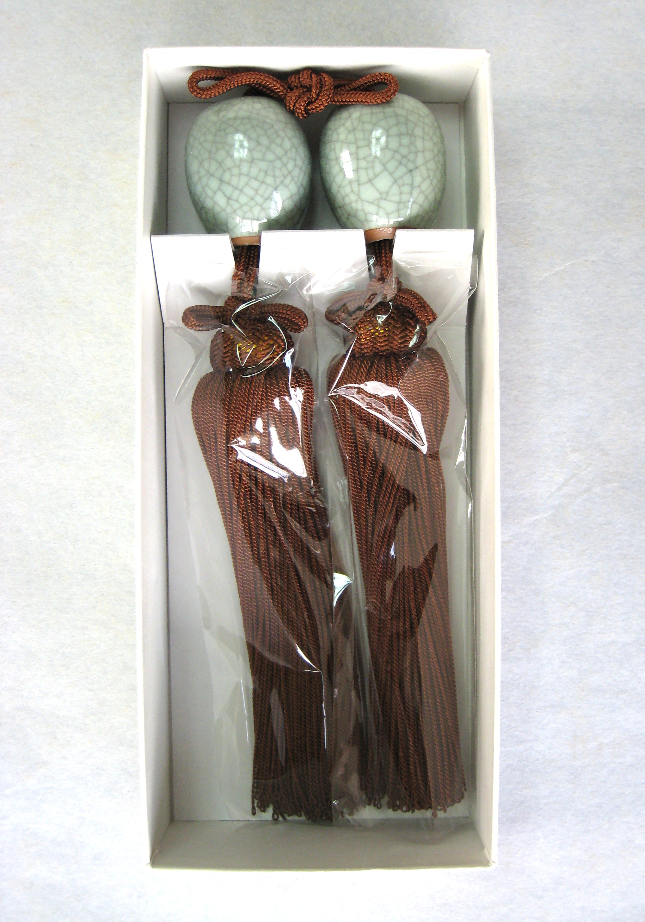 風鎮　青磁貫入 玉子 (TF1)