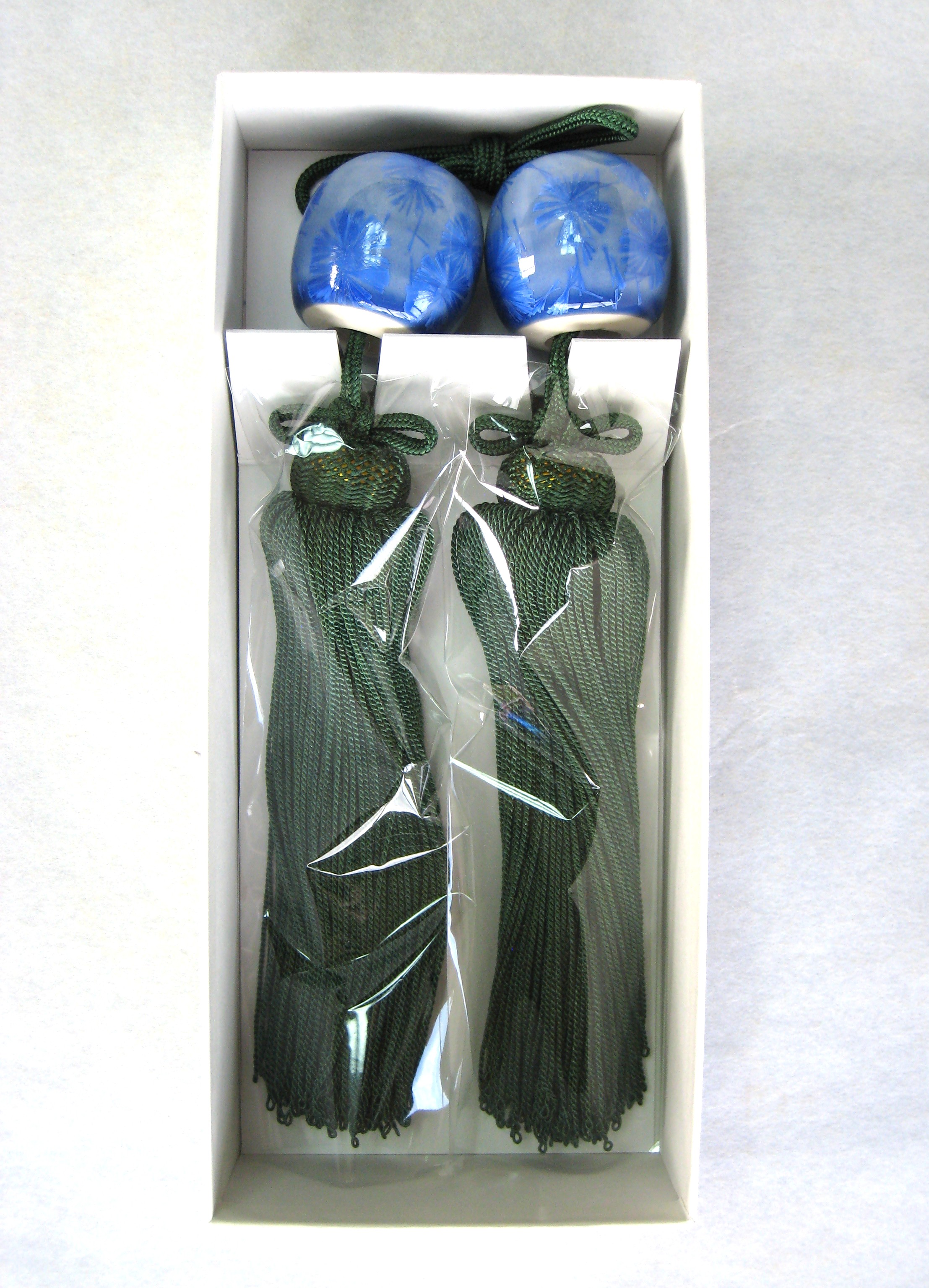 風鎮　青翠菊柄入り 玉子 (TF15)