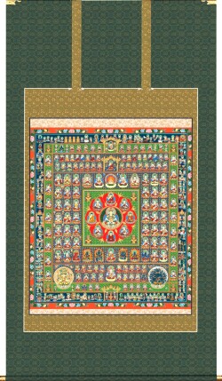 掛け軸　両界曼荼羅　大幅複製仏画