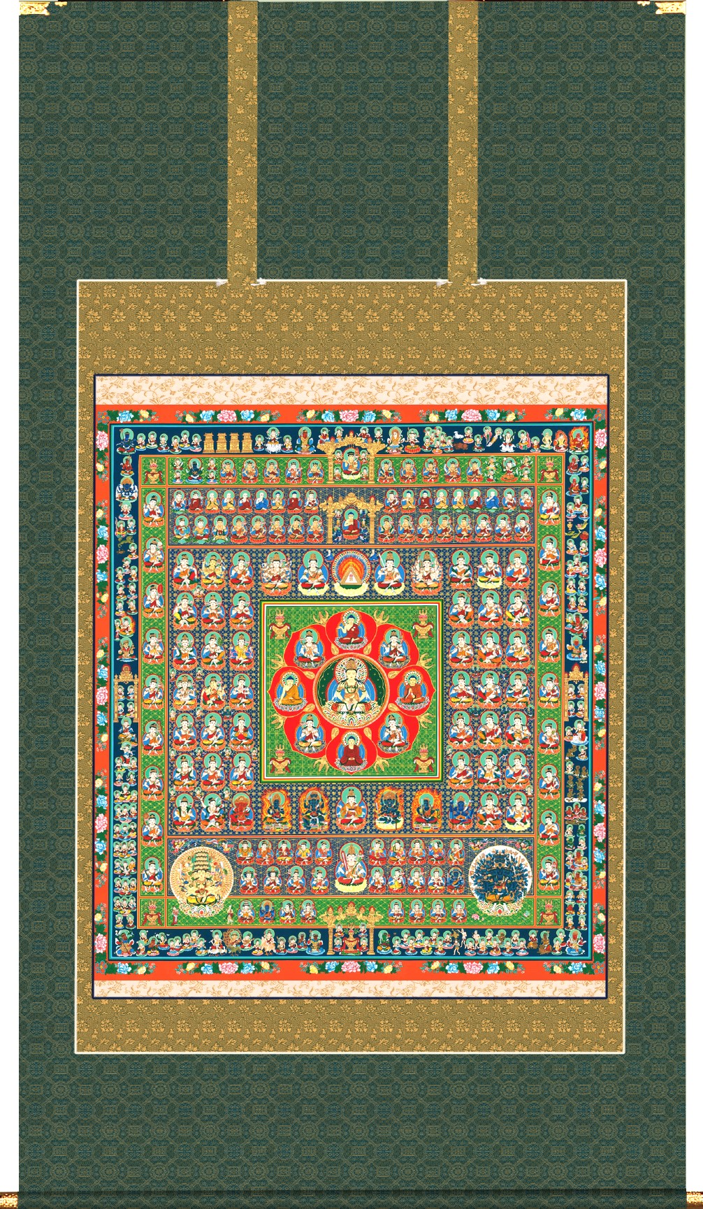 掛け軸　両界曼荼羅　大幅複製仏画