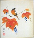 色紙　山ぶどう◆奥田萌春