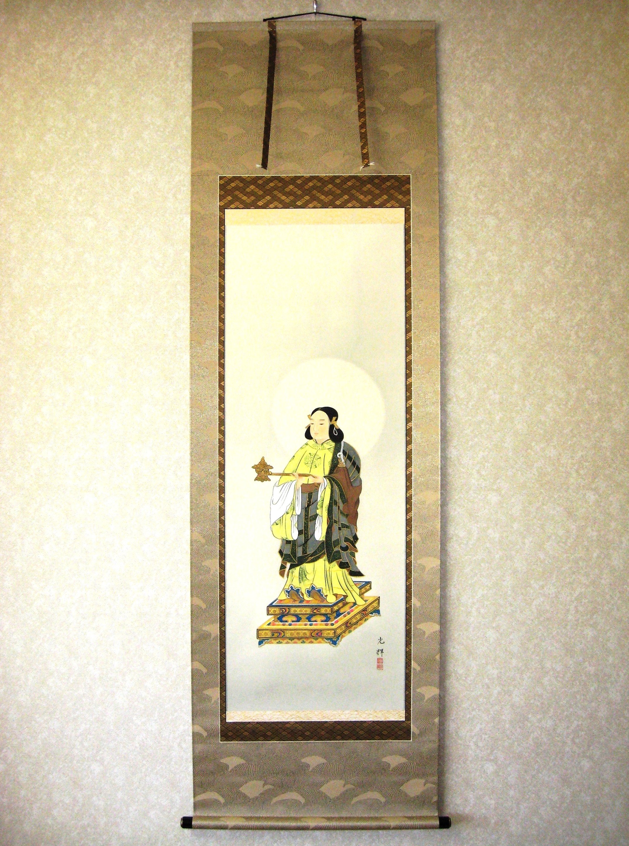 掛け軸　聖徳太子◆加藤光輝