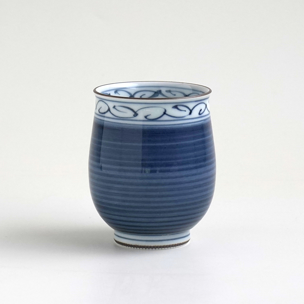 波佐見焼 一誠陶器 呉須巻かぶ 特大飯碗