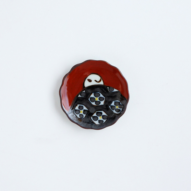 赤絵亀手描き豆皿｜空萌工房(そらもえこうぼう)｜田口紀美子