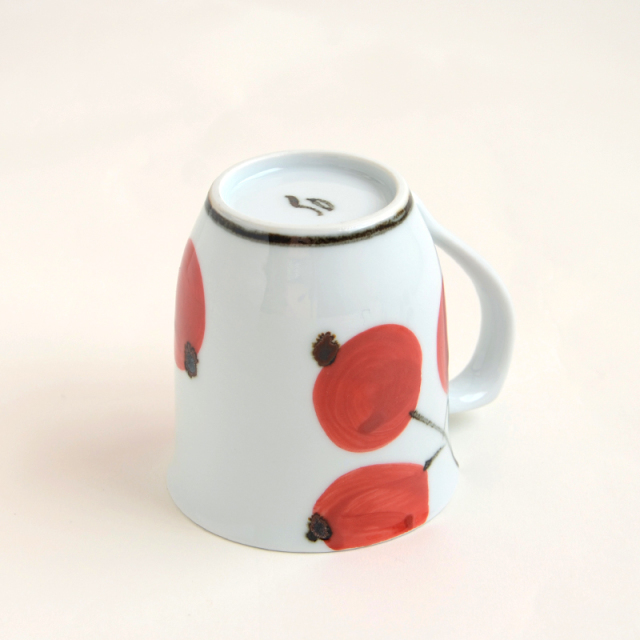 小鳥ベリー／マグカップ（青）径8.0×高さ9.0cm｜空萌工房(そらもえこう