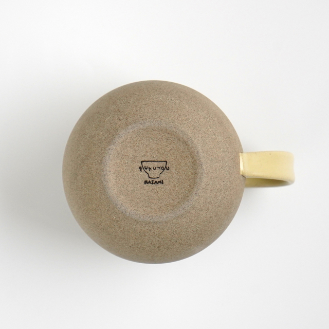 波佐見焼 福峰窯 カラービスク YOUマグ(黄)