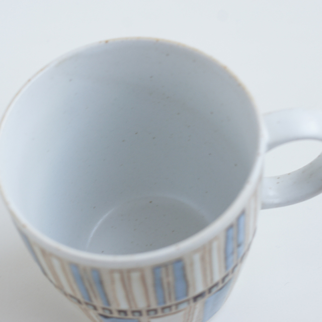 波佐見焼 一誠陶器 タイルアート【tile art】マグカップ（ブルー）