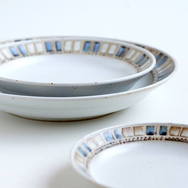 波佐見焼 一誠陶器 タイルアート【tile art】リムプレート（S）-リム