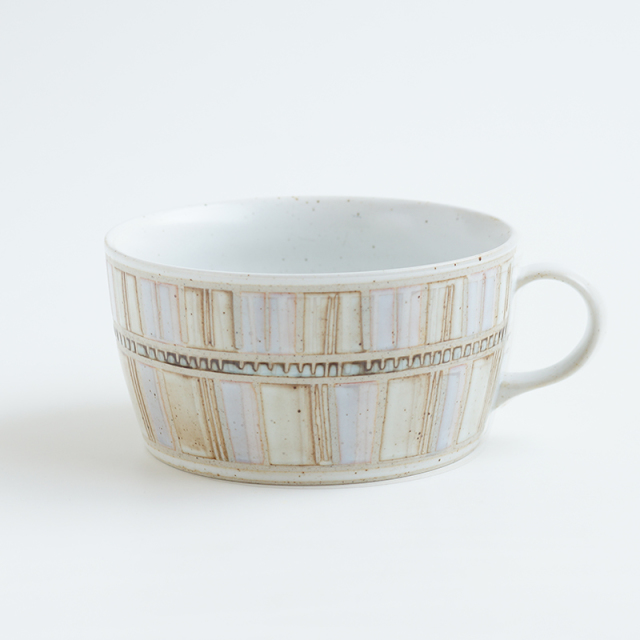 波佐見焼 一誠陶器 タイルアート【tile art】スープカップ（ピンク）