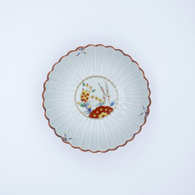 菊割鉢(大)(白)｜空萌工房(そらもえこうぼう)｜田口紀美子