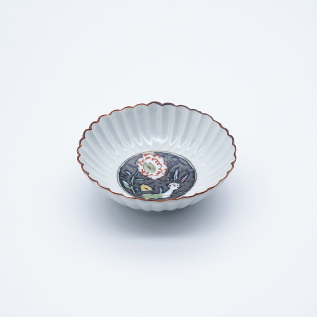 菊割菱鉢(白)｜空萌工房(そらもえこうぼう)｜田口紀美子