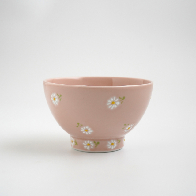 波佐見焼 福峰窯 こはる 飯碗(ピンク)