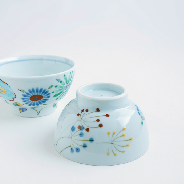 空萌工房⭐︎うさぎ⭐︎飯碗 1つ ミモザとうさぎ／飯碗｜空萌工房(そら