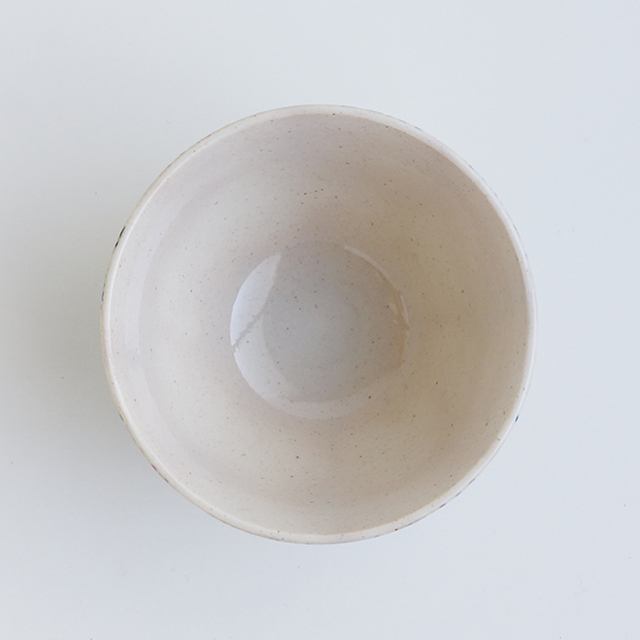 波佐見焼 色彩リーフ レトロ碗 青