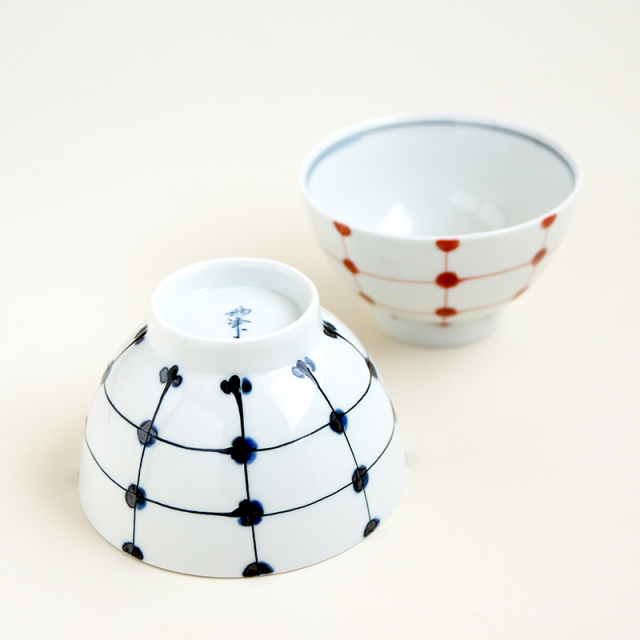 福峰窯　波佐見焼　掛網 飯碗　2個セット 福峰窯 波佐見焼 掛網 飯碗 2個セット