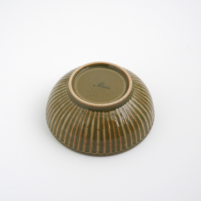 波佐見焼 一誠陶器 浮彫-UKIBORI- 小鉢／緑