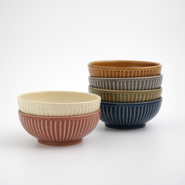 波佐見焼 一誠陶器 浮彫-UKIBORI- 小鉢／緑