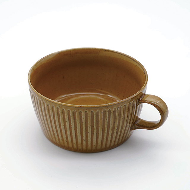 波佐見焼 一誠陶器 浮彫-UKIBORI- スープカップ／茶