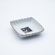 うさぎガーデン 菊割菱鉢(濃)｜空萌工房(そらもえこうぼう)｜田口紀美子