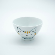 ネコ柄の器