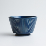 波佐見焼 一誠陶器 浮彫-UKIBORI- ボウル (L) 青