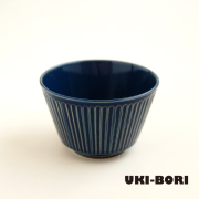 波佐見焼 一誠陶器 浮彫-UKIBORI- ボウル (S) 青