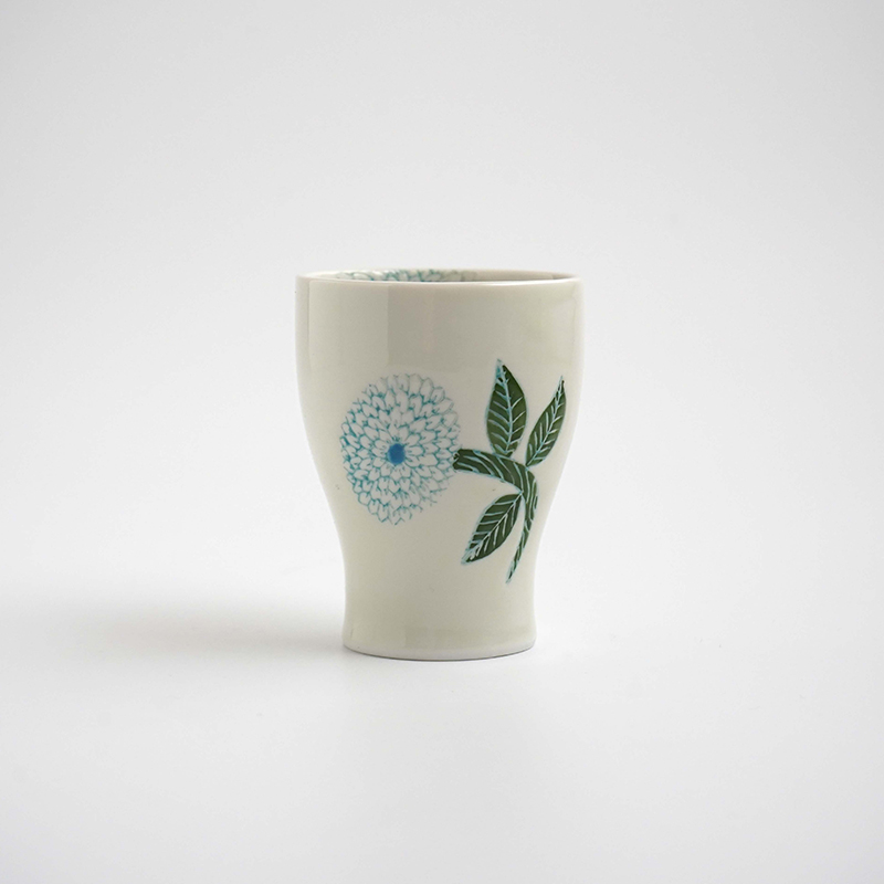 波佐見焼 彩ダリア楕円鉢中（赤）