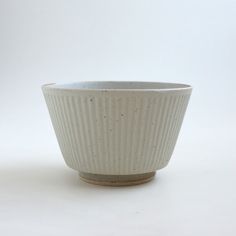 波佐見焼 一誠陶器 浮彫-UKIBORI- ボウル (L)  Kマット-生成り-