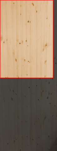 2.5cm厚北欧パイン／長さ 121～125cm／横幅 81～85cm