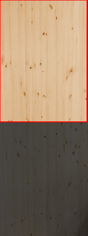 2.5cm厚北欧パイン／長さ 121～125cm／横幅 86～90cm