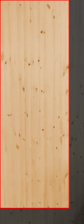 2.5cm厚北欧パイン／長さ 221～225cm／横幅 71～75cm