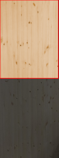 2.5cm厚北欧パイン／長さ 116～120cm／横幅 86～90cm
