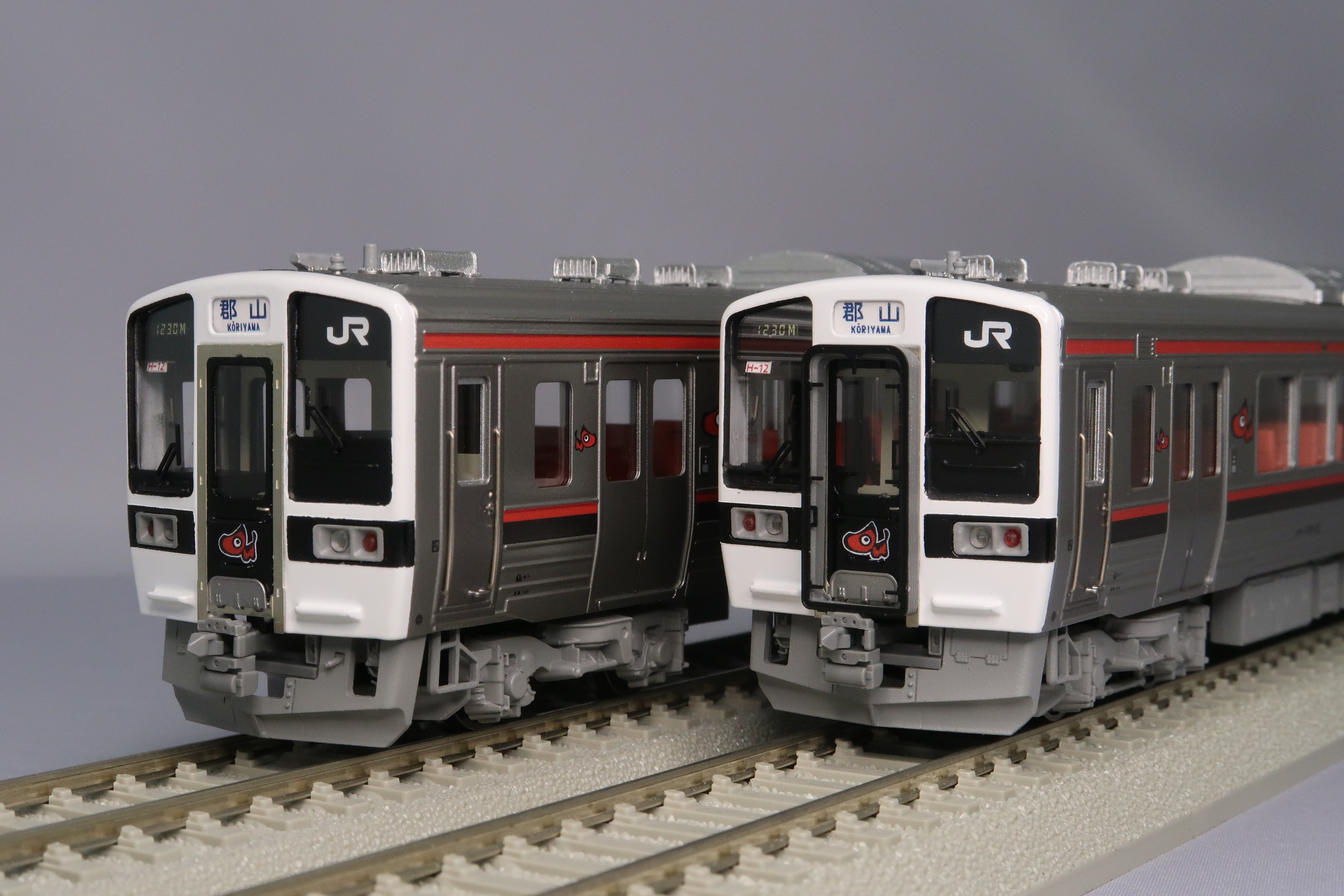 【付属品取付済】７１９系０番台Ｈ-１２編成　磐越西色　強化スカート　２両Ｃセット