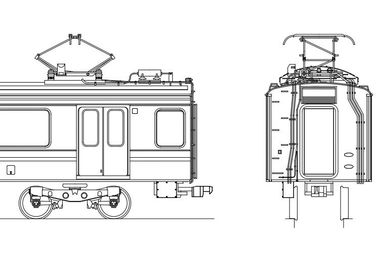 【パンタグラフ付】２０９系２１００番台　モハ２両Ｃキット