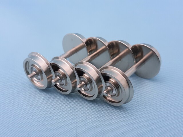 φ10.5プレート車輪　片側絶縁プレーン軸（4軸入）