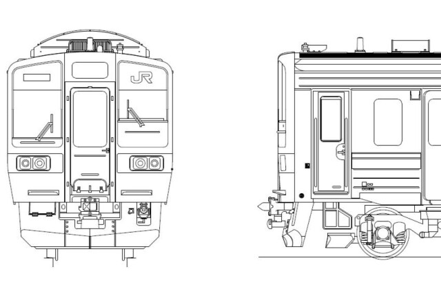 ７１９系０番台　強化スカート　２両Ｅキット