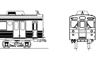 東急８５００系　デハ８５００/８６００非軽量車　先頭２両Ａキット（モーター付き）