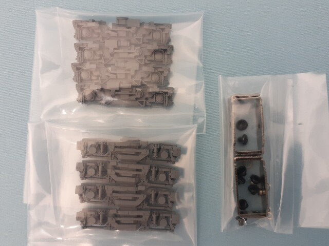 国鉄591系3車体連接車用台車セット（DT95・DT96）