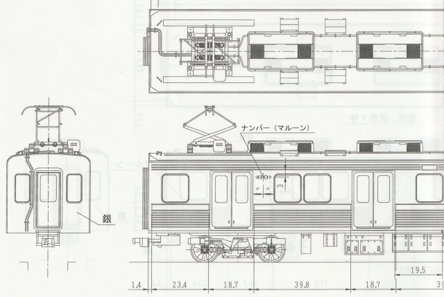 東武１００００系　１・２次車　中間４両Ｆキット